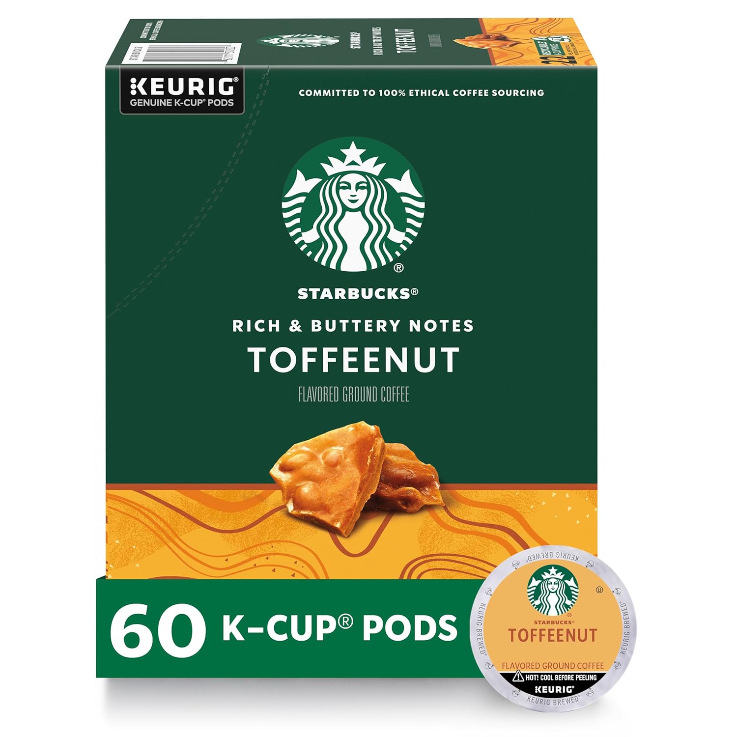 Starbucks K-Cup Coffee Pods, Medium Roast Coffee, Pike Place Roast for Keurig Brewers,