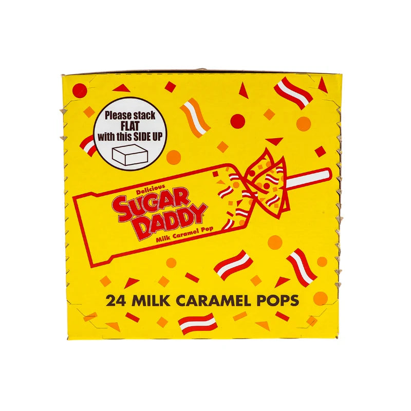 Sugar Daddy Milk Caramel Pops 24/1.7Oz