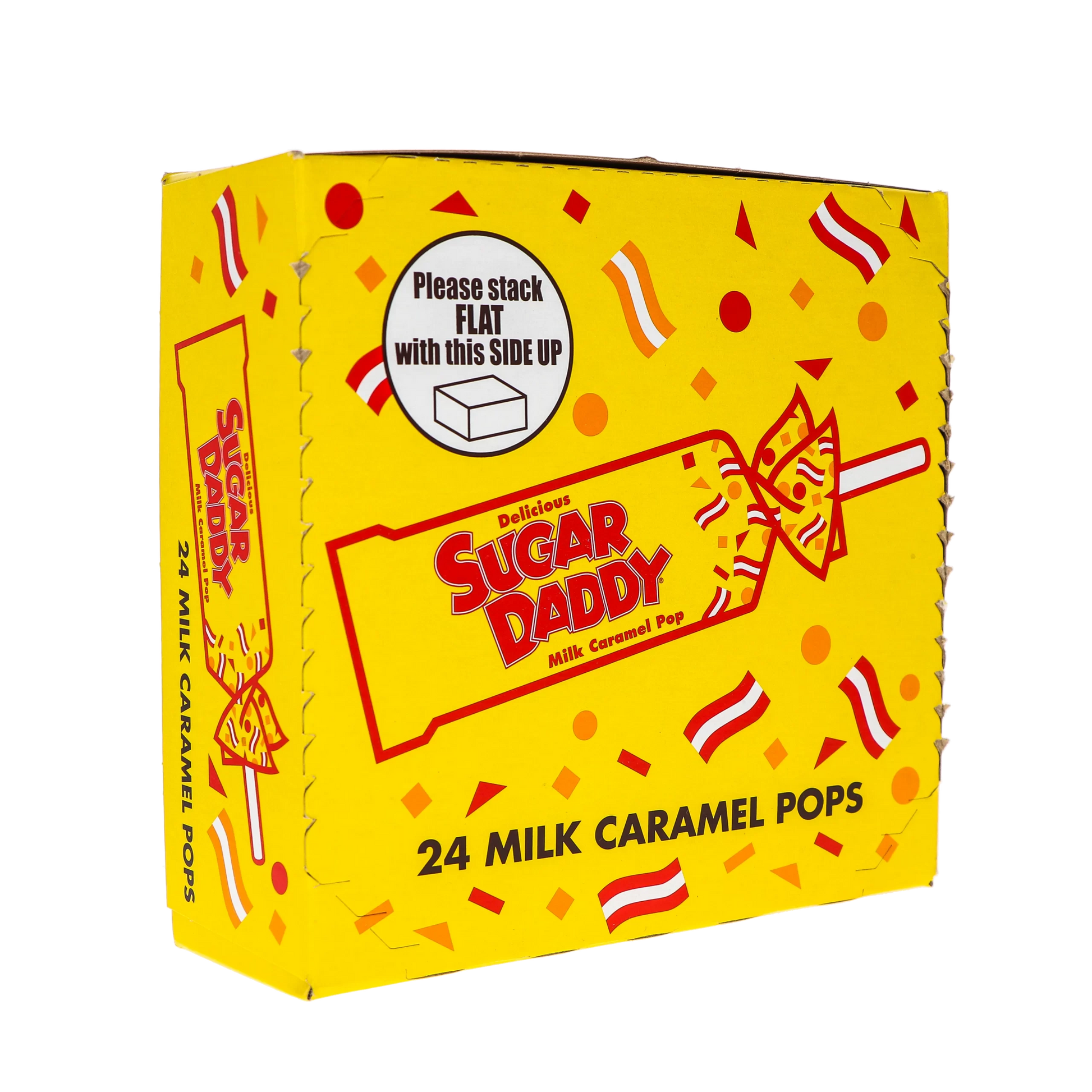 Sugar Daddy Milk Caramel Pops 24/1.7Oz