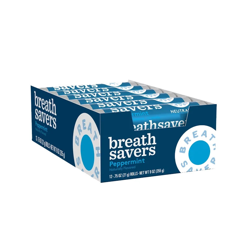 Breath Savers Mints Peppermint Roll 24/0.75Oz