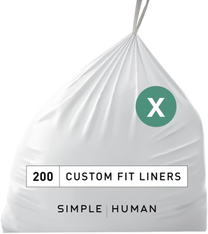 simplehuman Code H 100 Count, Dispenser Pack Custom Fit Liners