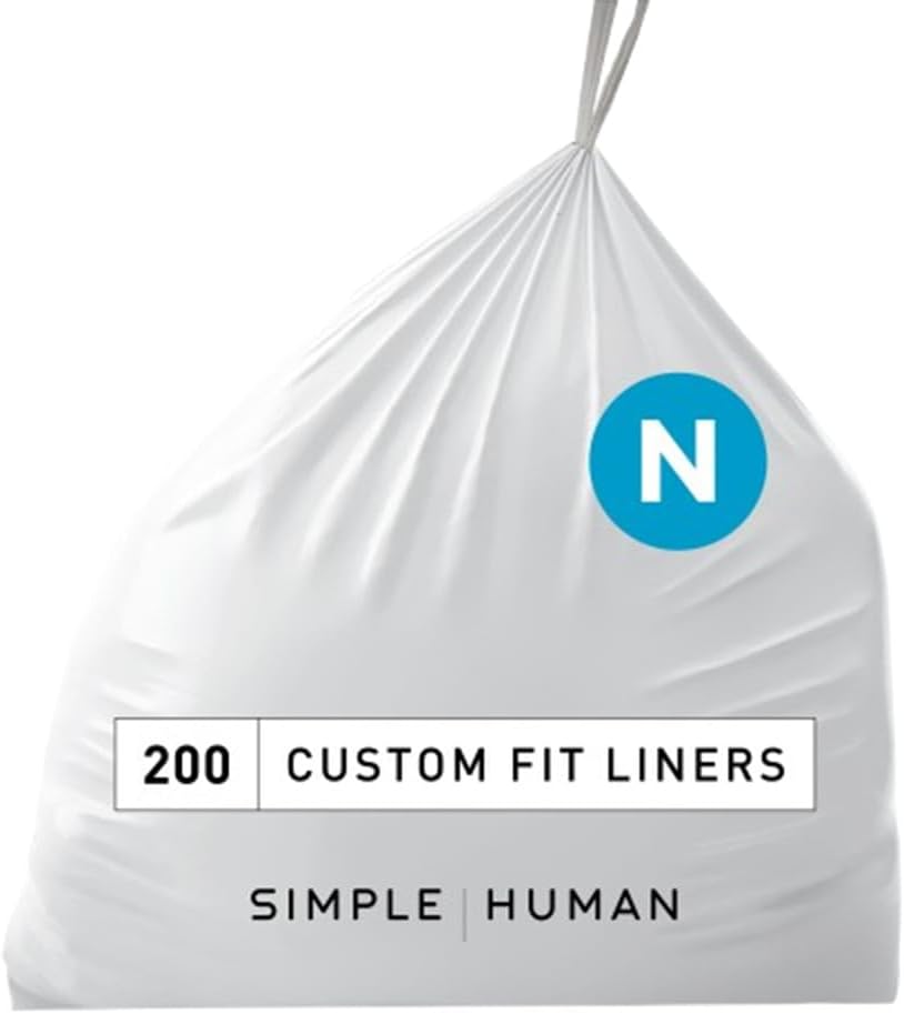 simplehuman Code H 100 Count, Dispenser Pack Custom Fit Liners