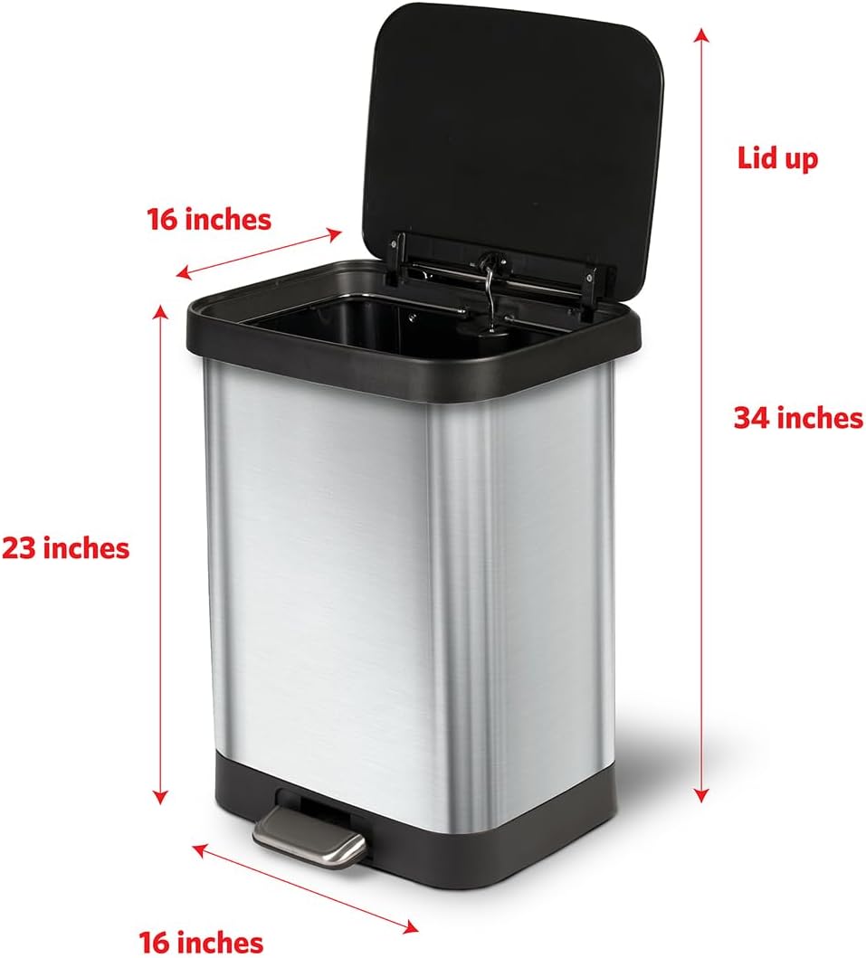 Glad Tall Kitchen Drawstring Trash Bags - Odorshield 13 Gallon White Trash Bag,