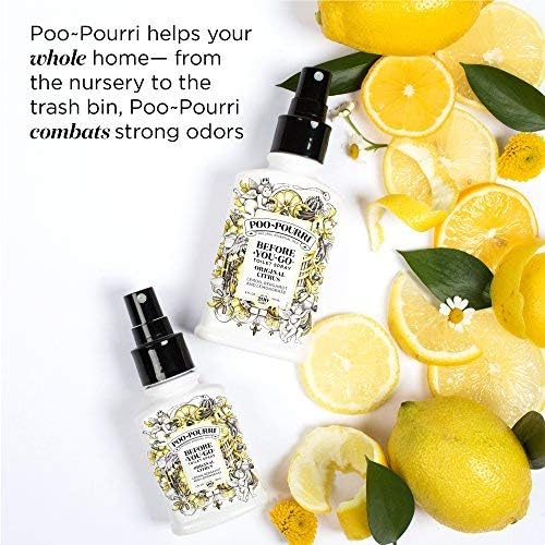 Poo-Pourri Before-You-Go Toilet Spray, Original Citrus, 2 Fl Oz - Lemon, Bergamot and Lemongrass