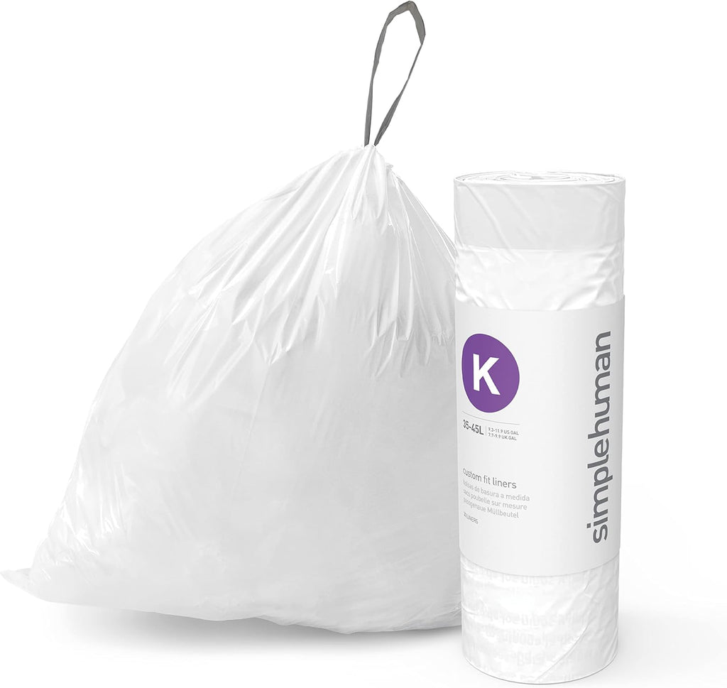 simplehuman Code H 100 Count, Dispenser Pack Custom Fit Liners