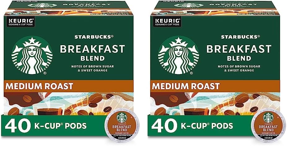 Starbucks K-Cup Coffee Pods, Medium Roast Coffee, Pike Place Roast for Keurig Brewers,
