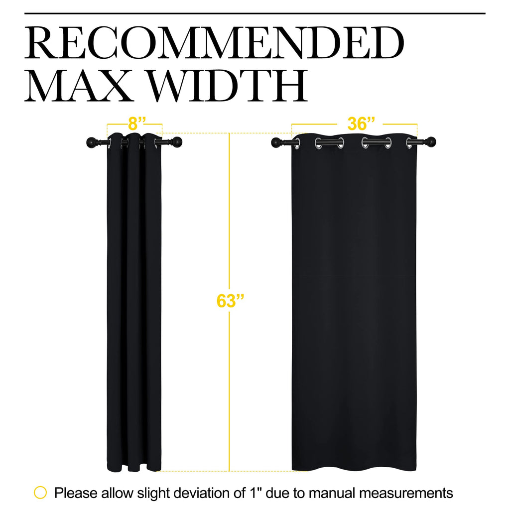 NICETOWN Halloween Pitch Black  Curtains