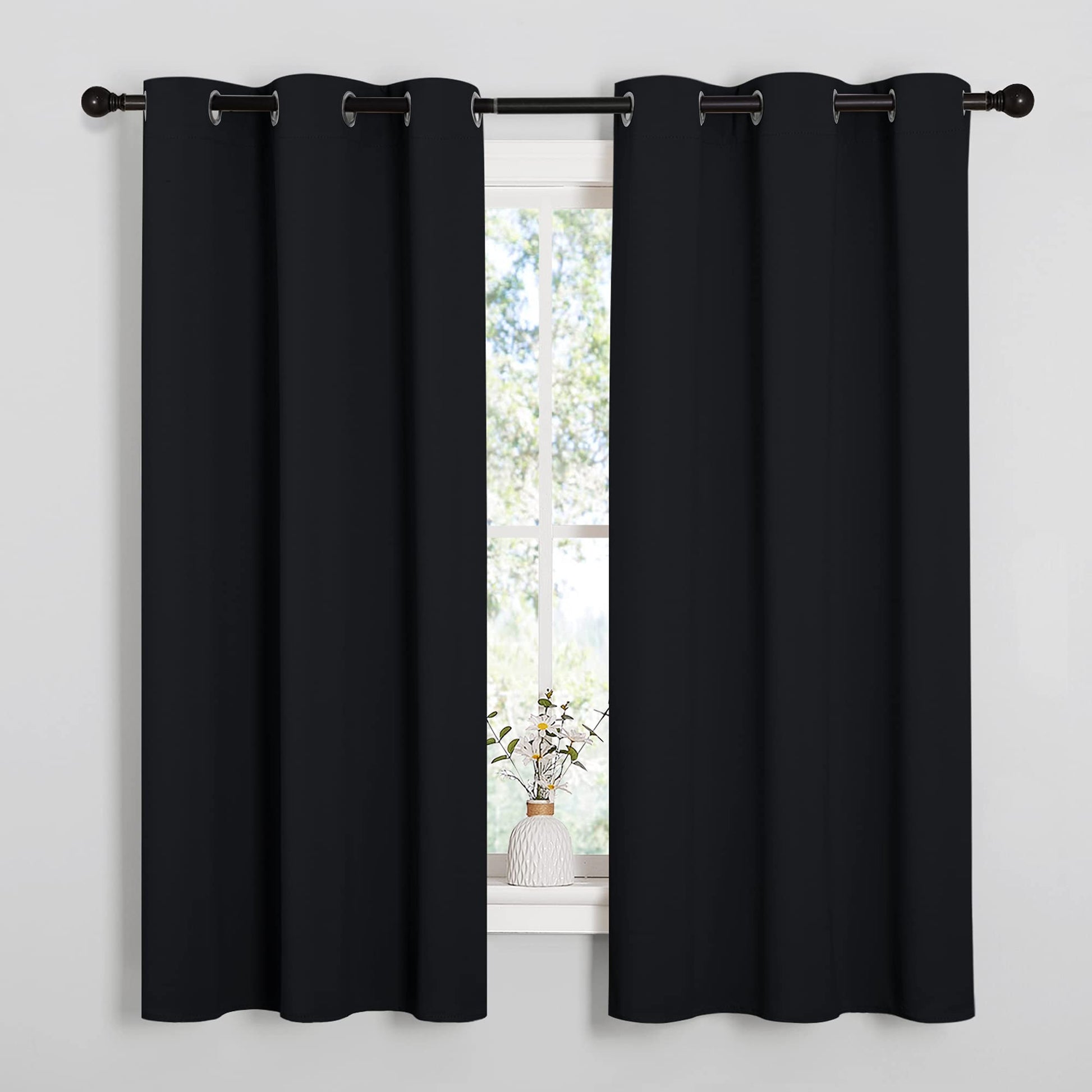 NICETOWN Halloween Pitch Black  Curtains
