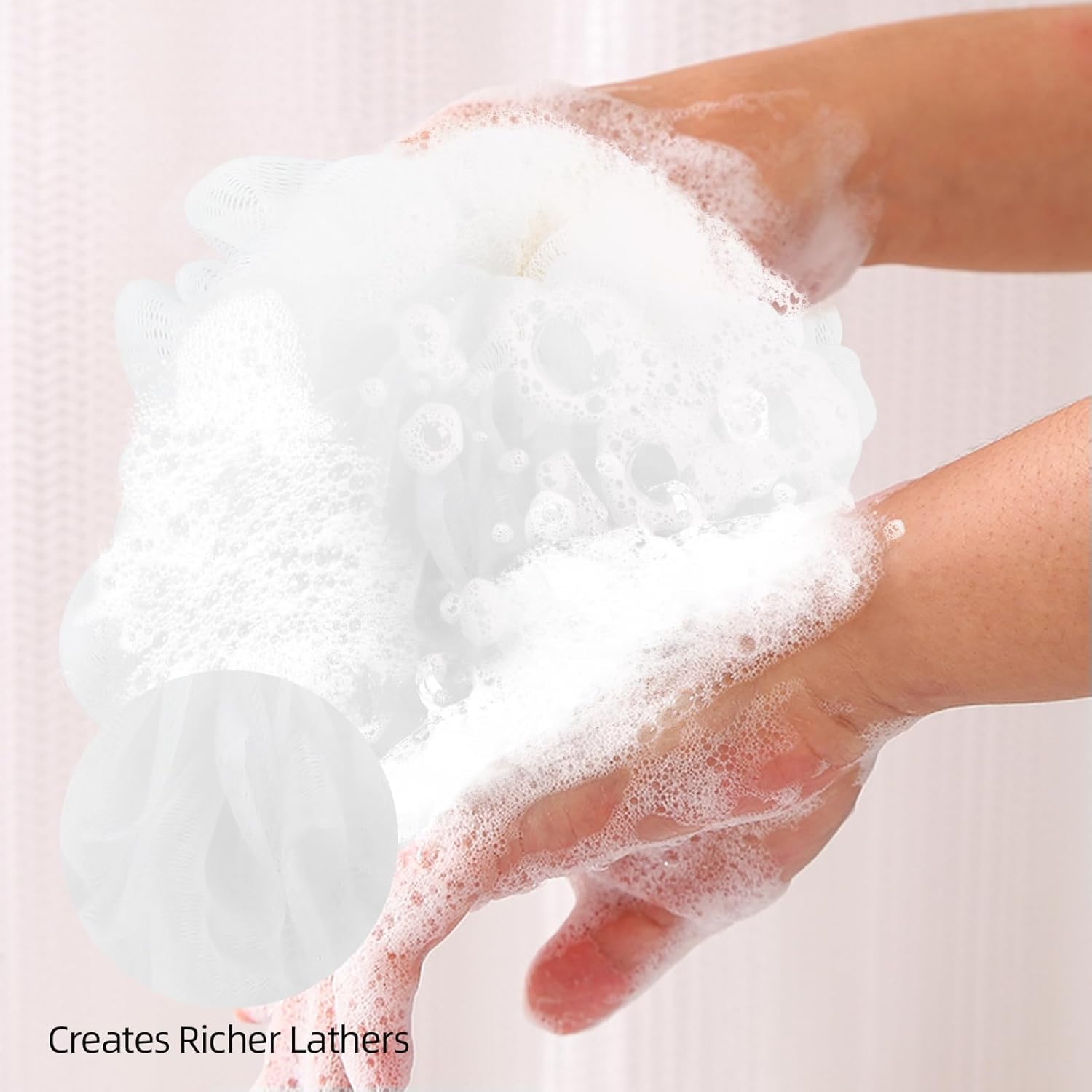 Fu Store Loofah Sponge Shower Loofahs 50g Bath Sponges Mesh Balls 4 Colors for Body Scrubber Exfoliator Wash Back Scrubber Bathroom Men Women