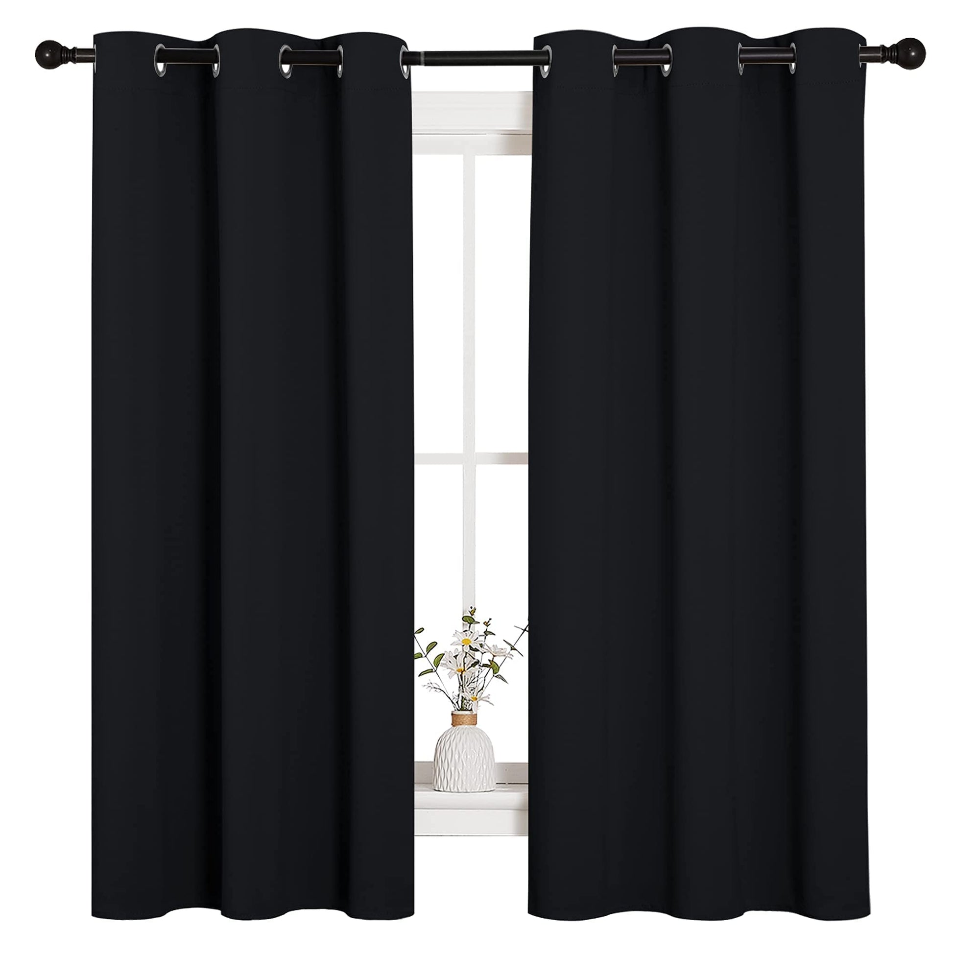 NICETOWN Halloween Pitch Black  Curtains
