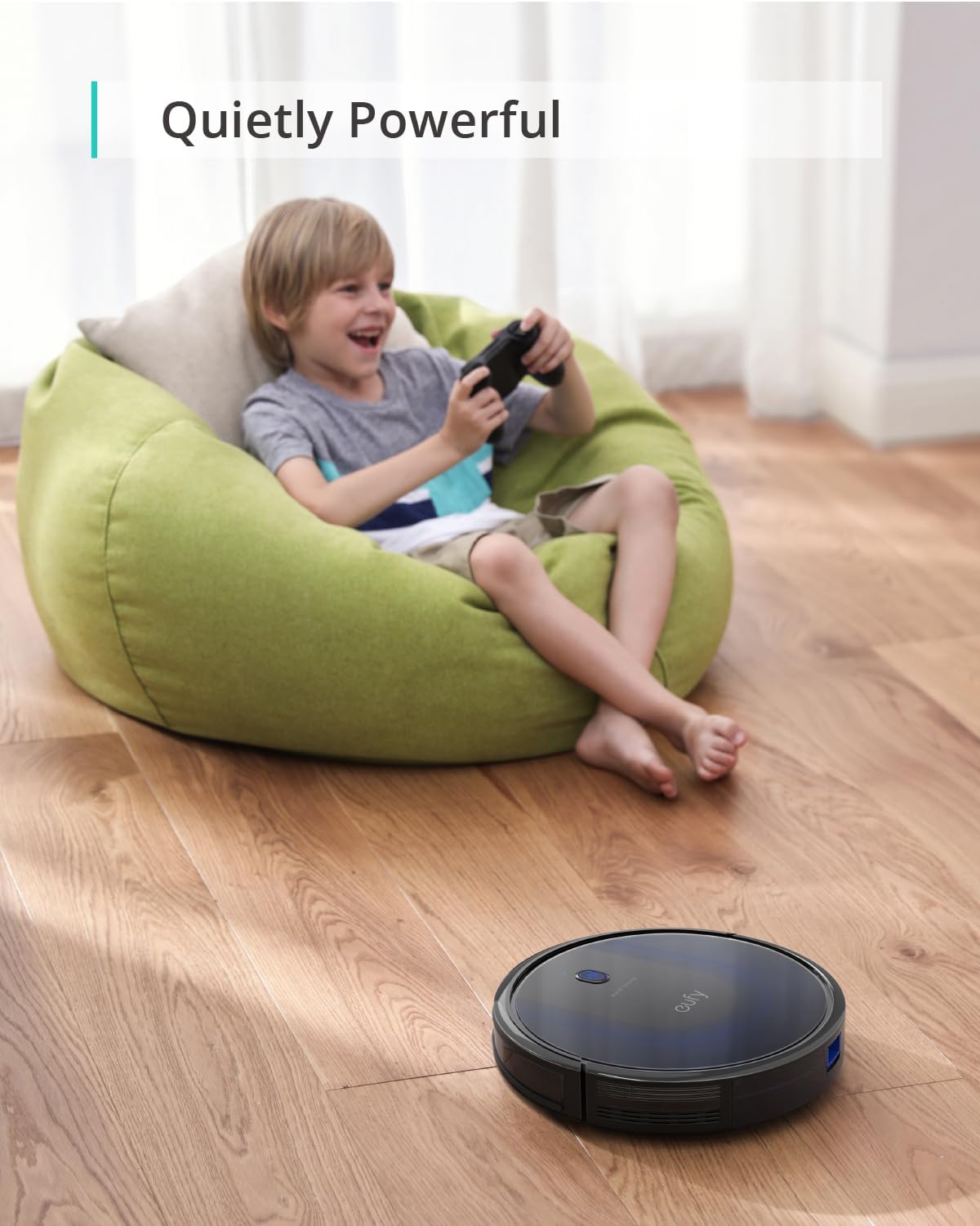 eufy Robot Vacuum 11S MAX, Super Thin, Powerful Suction, Quiet, Self-Charging Robotic Vacuum Cleaner, C