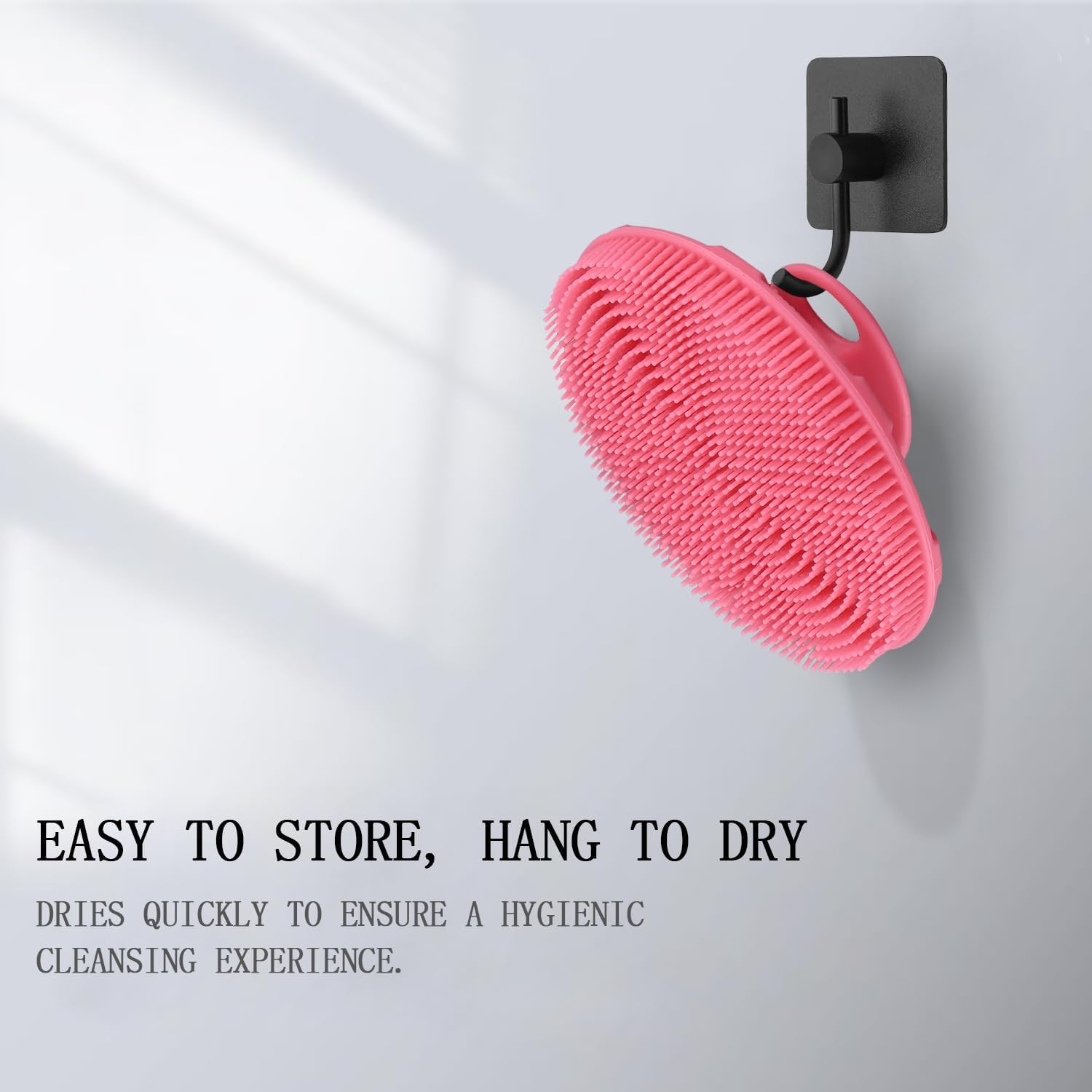 INNERNEED Food-Grade Soft Silicone Body Scrubber Shower Brush Handheld Cleansing Skin Brush,