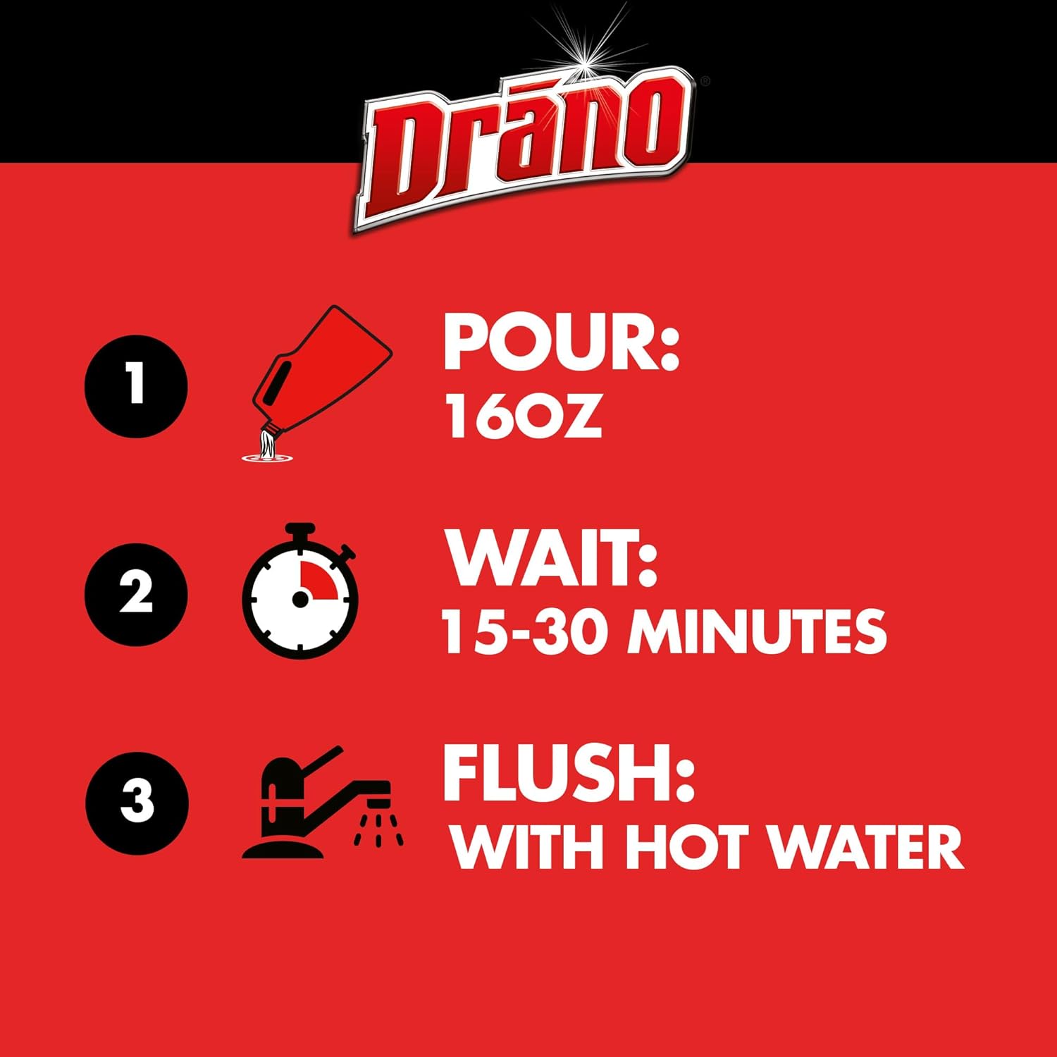 Drano Max Gel Drain Clog Remover and Cleaner for Shower or Sink Drains,