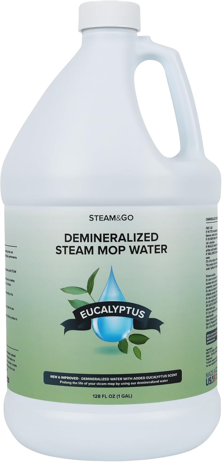 Steam & Go - Demineralized Water for Steam Cleaner,