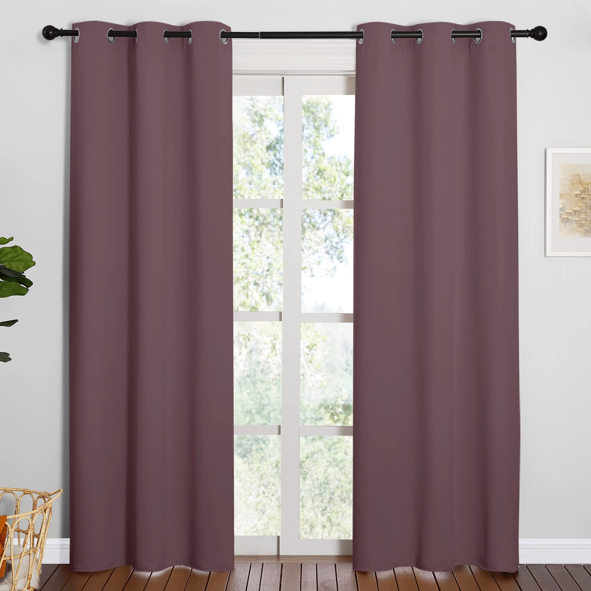 NICETOWN Halloween Pitch Black  Curtains