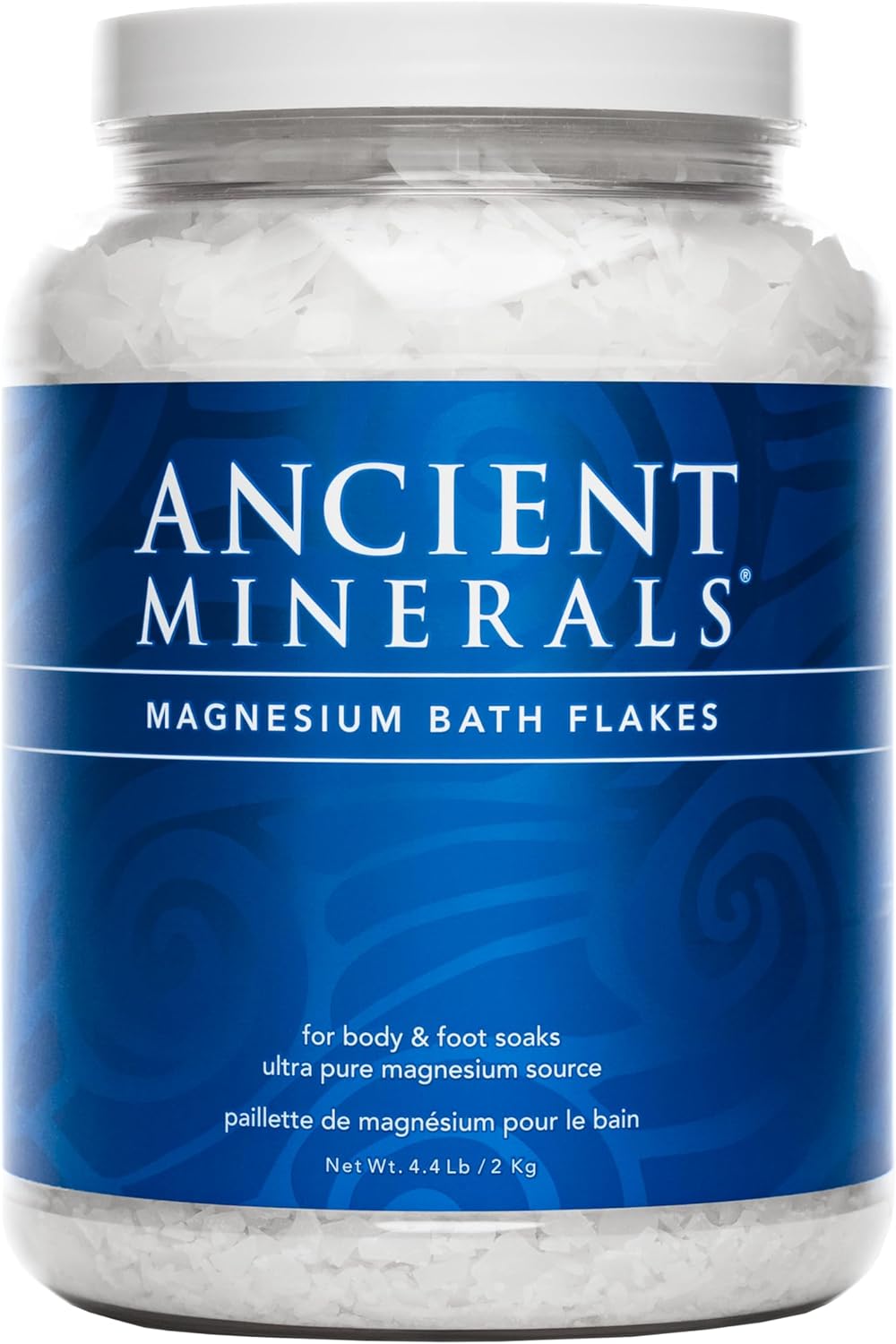 Ancient Minerals Magnesium Bath Flakes – Pure Zechstein Magnesium Chloride for Soaking and Whole-Body Replenishment,