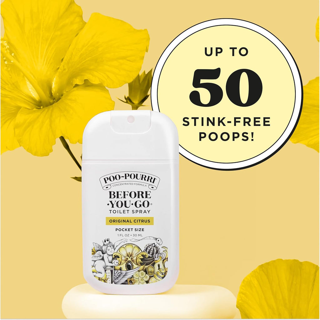 Poo-Pourri Before-You-Go Toilet Spray, Original Citrus, 2 Fl Oz - Lemon, Bergamot and Lemongrass