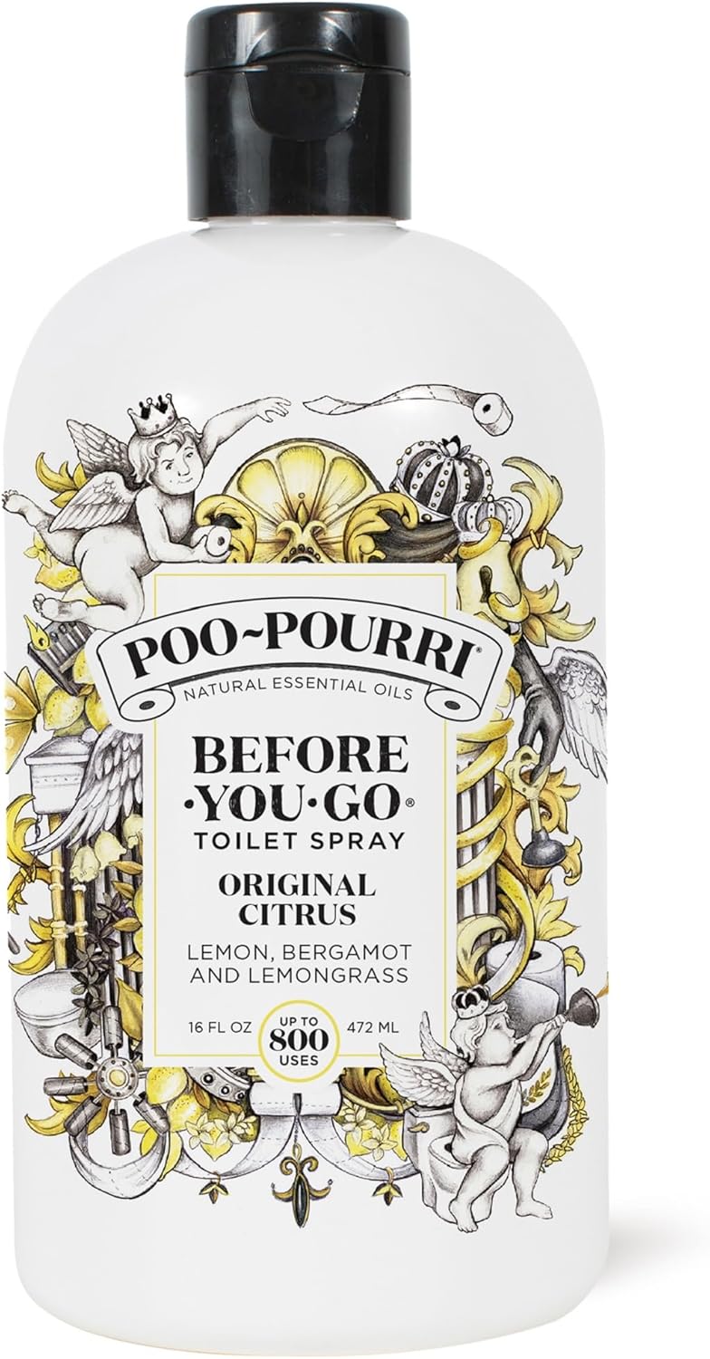 Poo-Pourri Before-You-Go Toilet Spray, Original Citrus, 2 Fl Oz - Lemon, Bergamot and Lemongrass