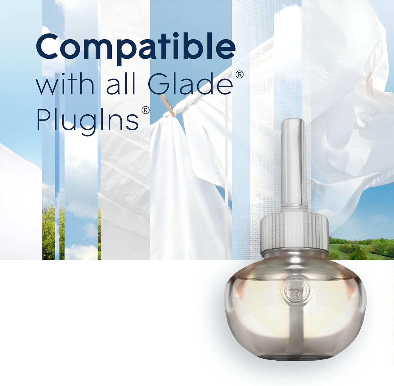 Glade PlugIns Refills Air Freshener, Scented and Essential Oils for Home and Bathroom,
