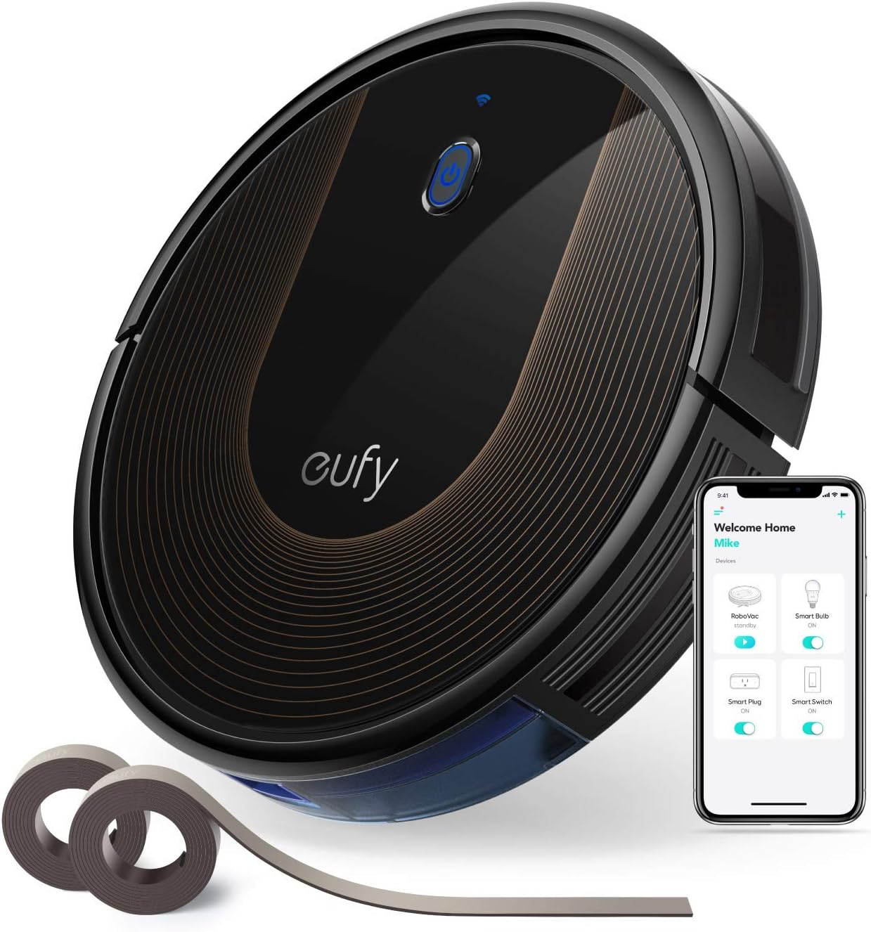 eufy Robot Vacuum 11S MAX, Super Thin, Powerful Suction, Quiet, Self-Charging Robotic Vacuum Cleaner, C