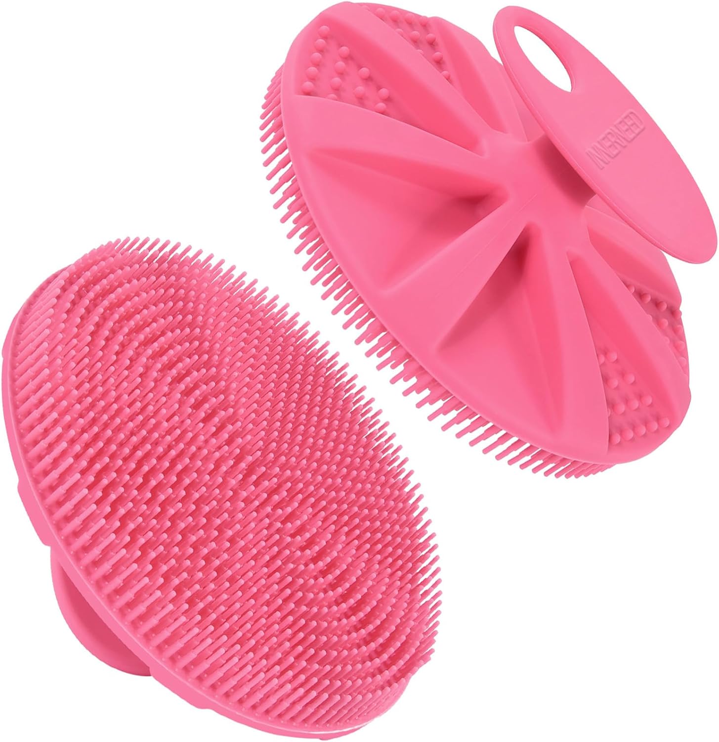 INNERNEED Food-Grade Soft Silicone Body Scrubber Shower Brush Handheld Cleansing Skin Brush,