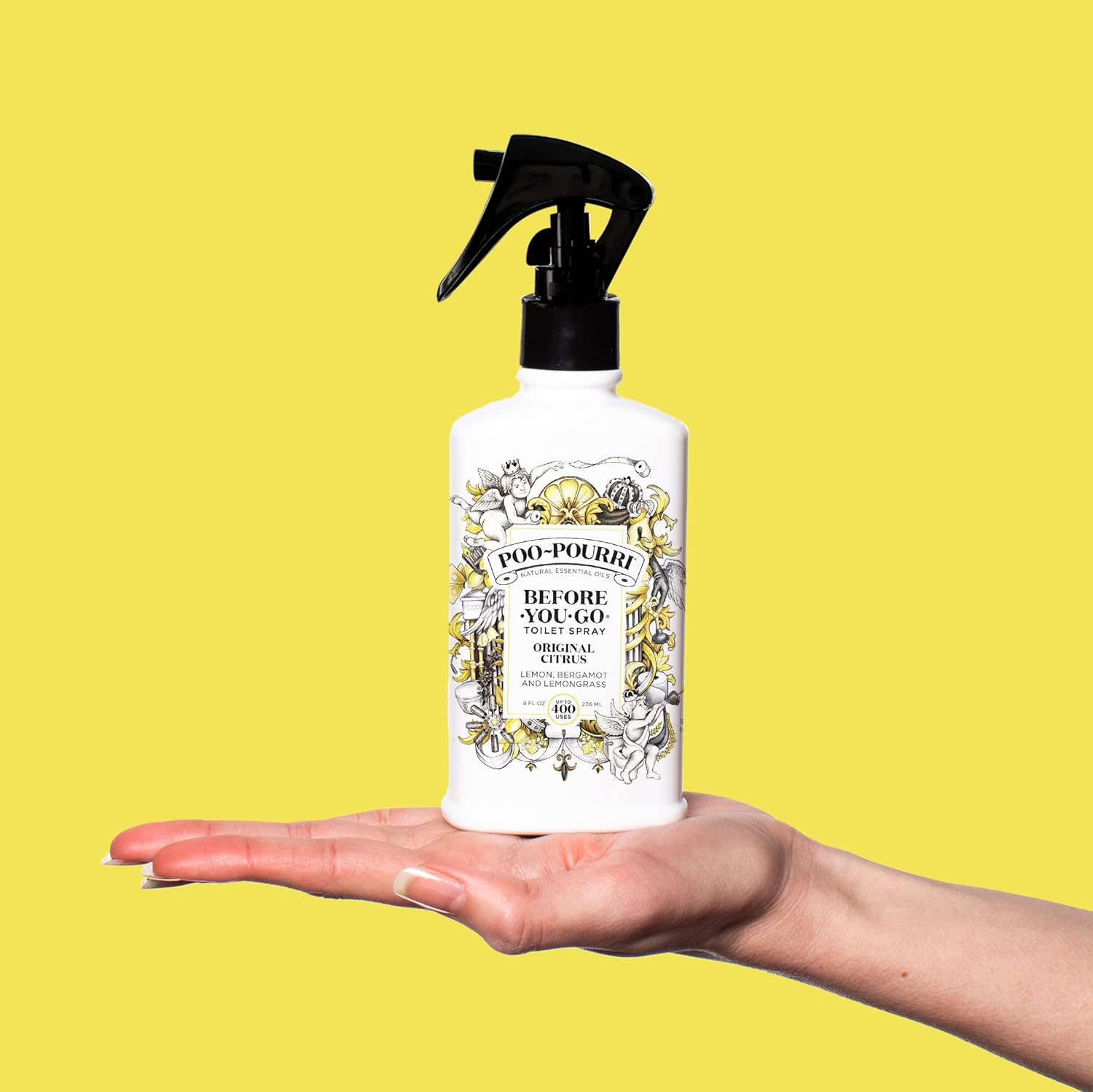 Poo-Pourri Before-You-Go Toilet Spray, Original Citrus, 2 Fl Oz - Lemon, Bergamot and Lemongrass