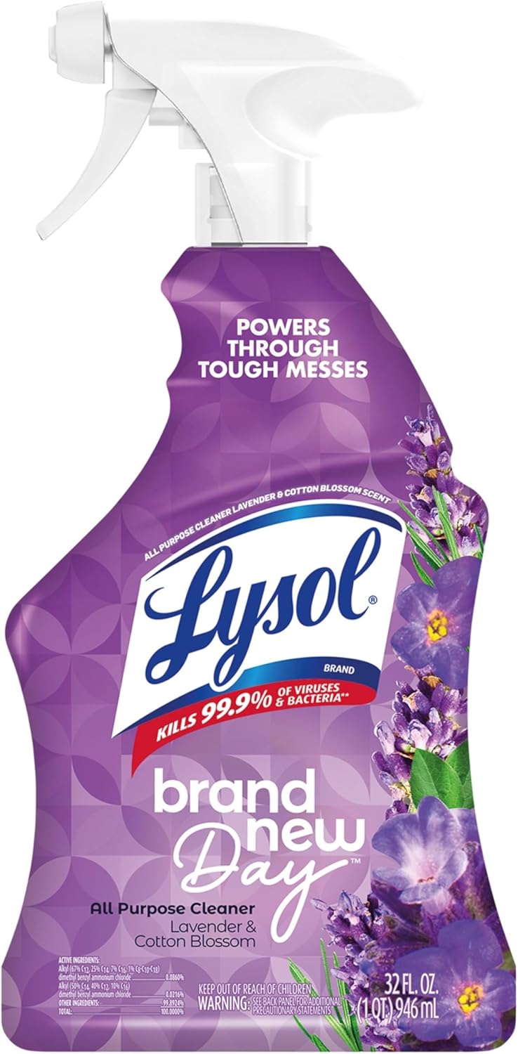 Lysol All Purpose Cleaner Spray, Multi-Purpose Disinfecting Spray, Kitchen & Bathroom Cleaner,