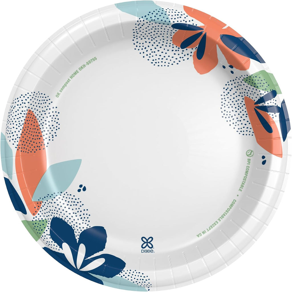 Dixie Large Paper Plates, 10 Inch, 204 Count, 2X Stronger*