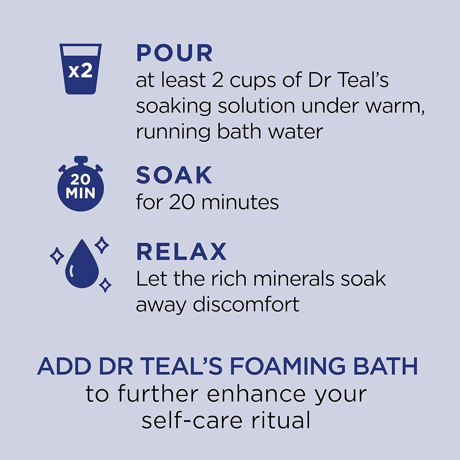 Dr Teal's Epsom Salt Magnesium Soak, Fragrance Free,