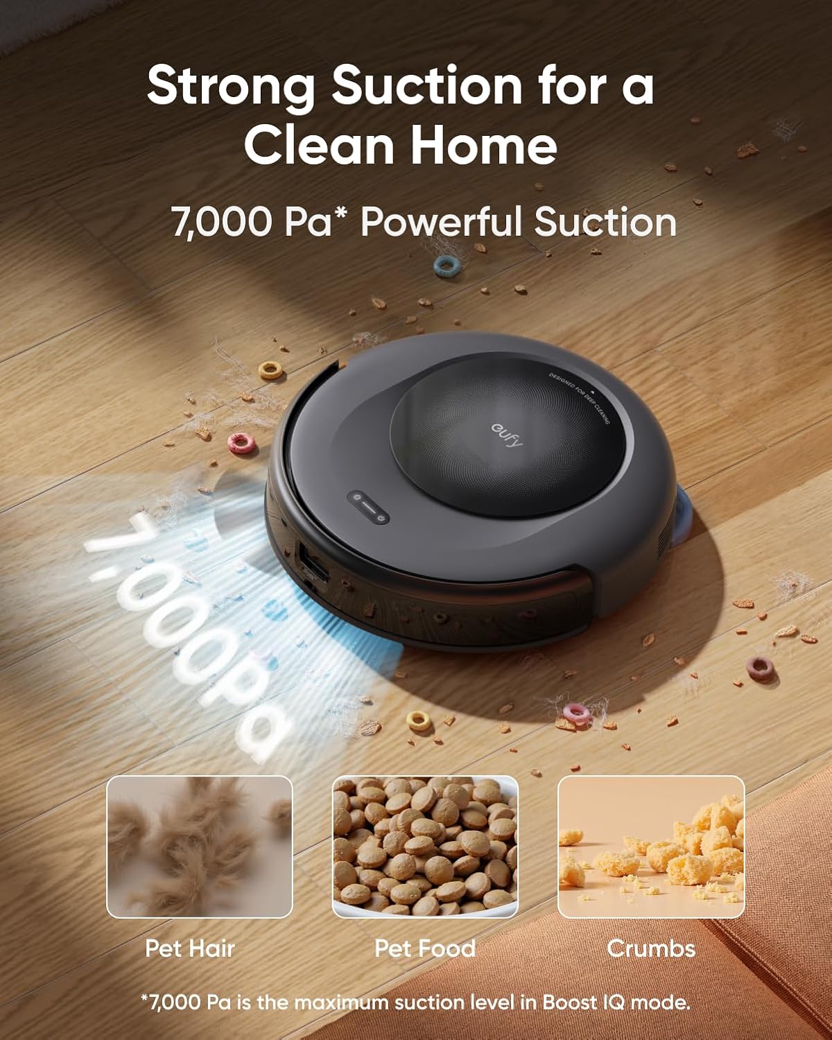 eufy Robot Vacuum 11S MAX, Super Thin, Powerful Suction, Quiet, Self-Charging Robotic Vacuum Cleaner, C