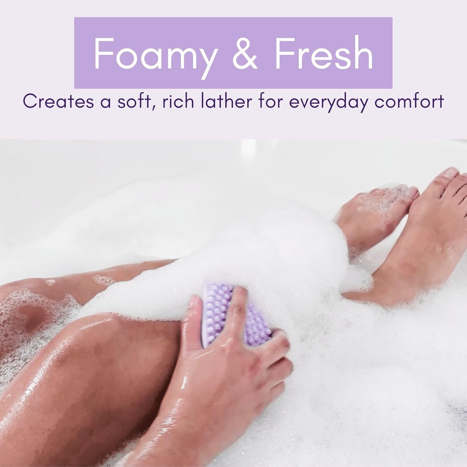 Avilana Silicone Body Scrubber – Gentle Shower Brush & Loofah Alternative – Silver-Infused Options – Fast-Drying, Hygienic