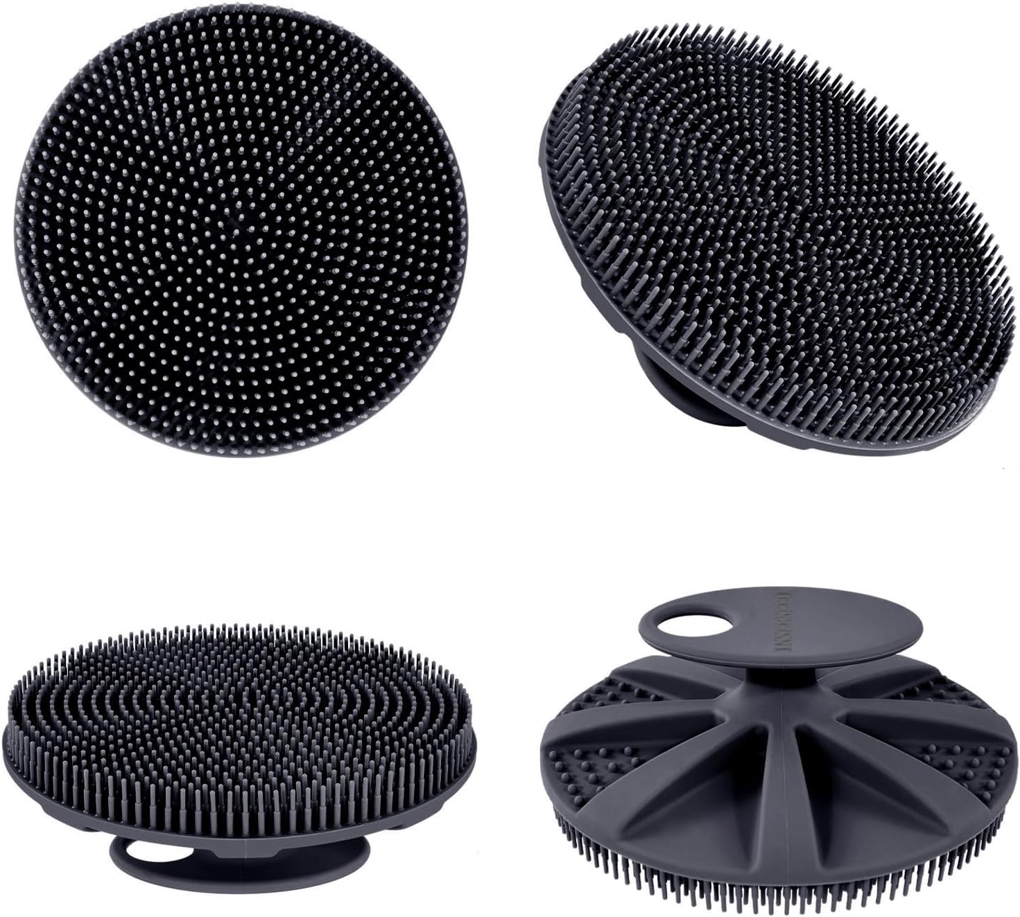 INNERNEED Food-Grade Soft Silicone Body Scrubber Shower Brush Handheld Cleansing Skin Brush,