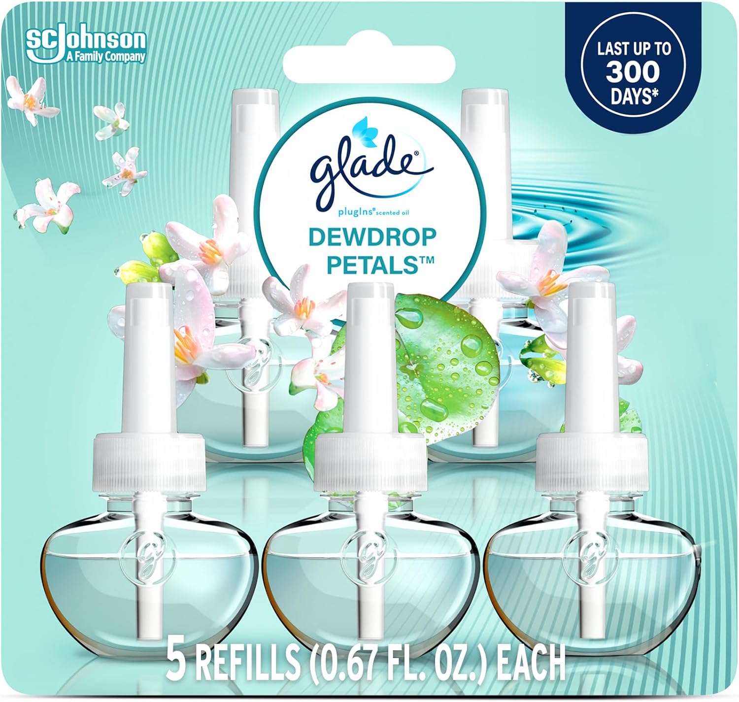 Glade PlugIns Refills Air Freshener, Scented and Essential Oils for Home and Bathroom,
