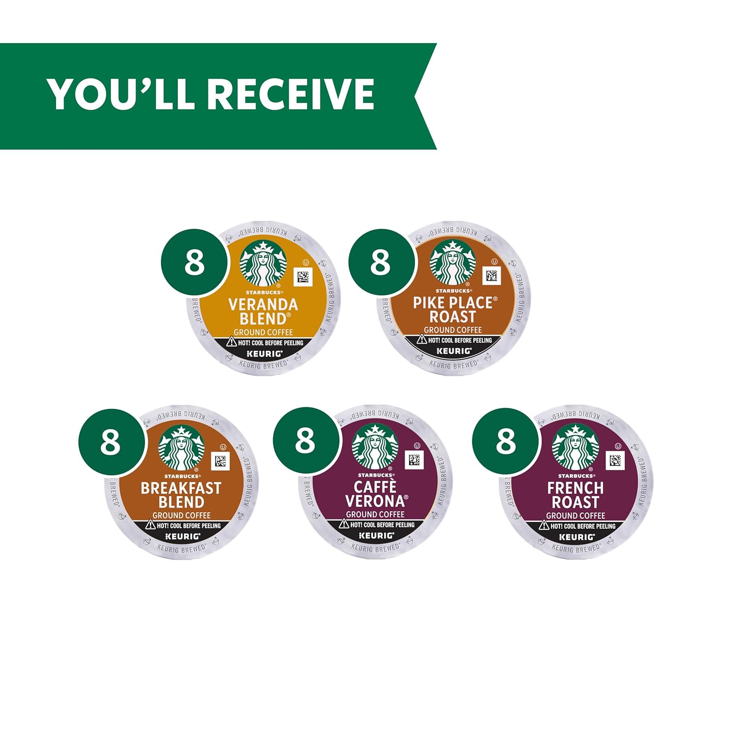 Starbucks K-Cup Coffee Pods, Medium Roast Coffee, Pike Place Roast for Keurig Brewers,