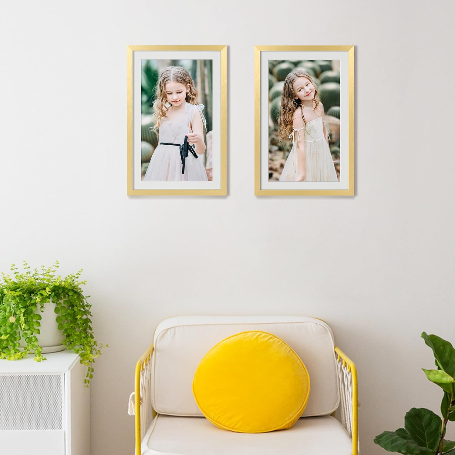 upsimples 8x10 Picture Frame Set of 5, Display Pictures 5x7 with Mat or 8 x 10 Without, Wall Gallery Photo Frames, Black