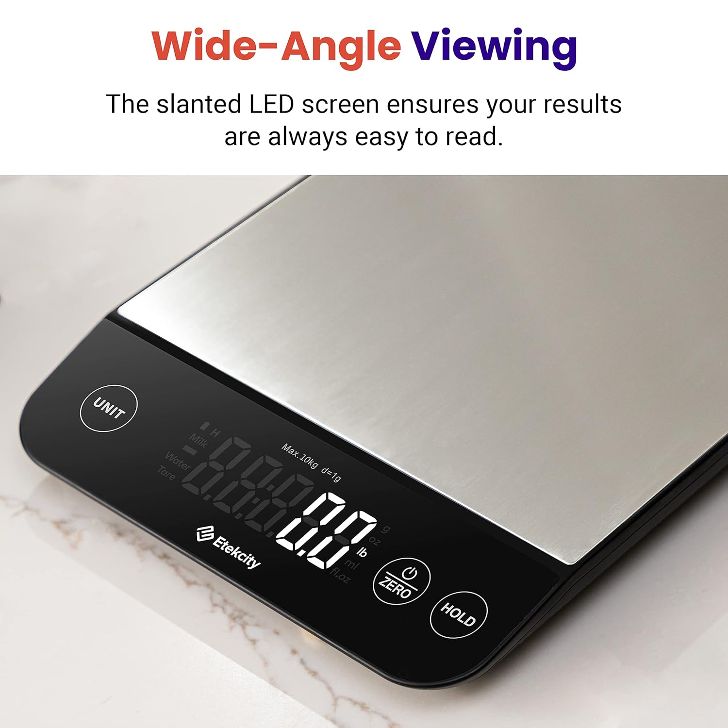 Etekcity Food Kitchen Scale, Digital Grams and Ounces for Weight Loss,