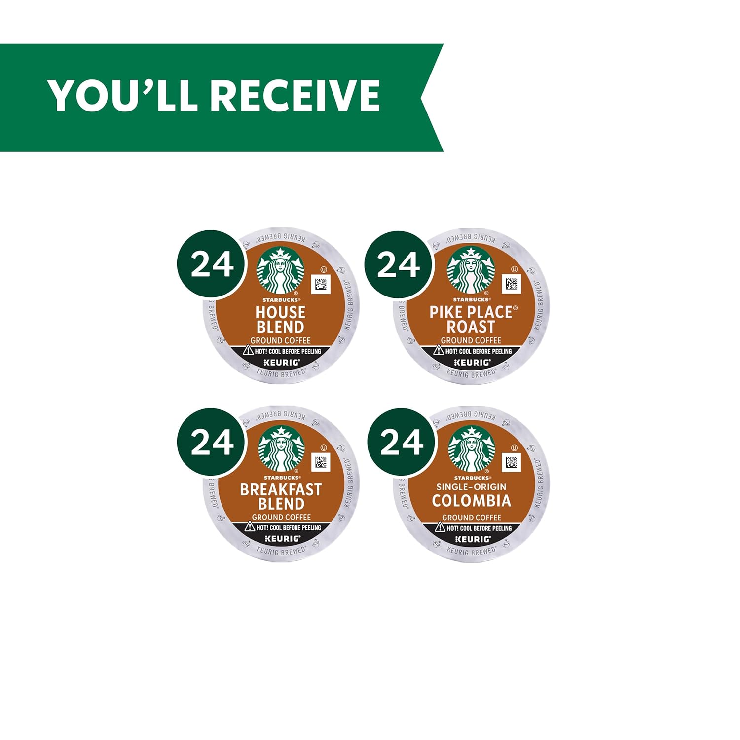 Starbucks K-Cup Coffee Pods, Medium Roast Coffee, Pike Place Roast for Keurig Brewers,