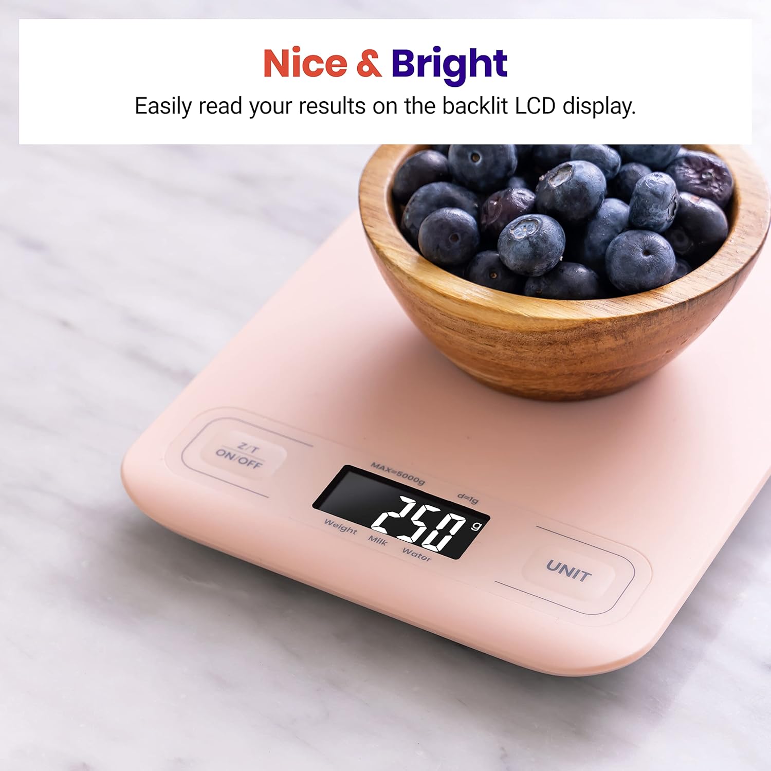 Etekcity Food Kitchen Scale, Digital Grams and Ounces for Weight Loss,