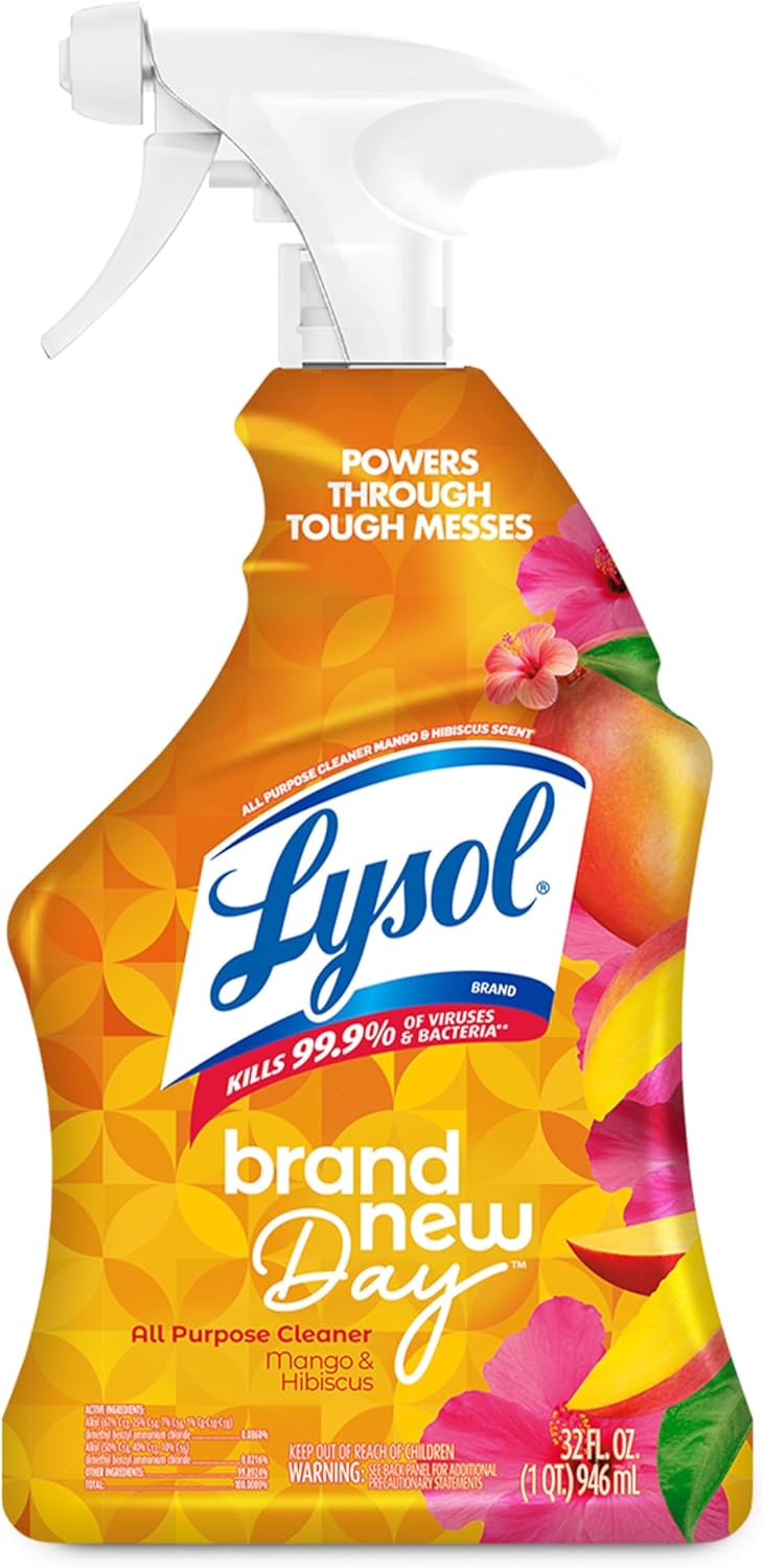 Lysol All Purpose Cleaner Spray, Multi-Purpose Disinfecting Spray, Kitchen & Bathroom Cleaner,