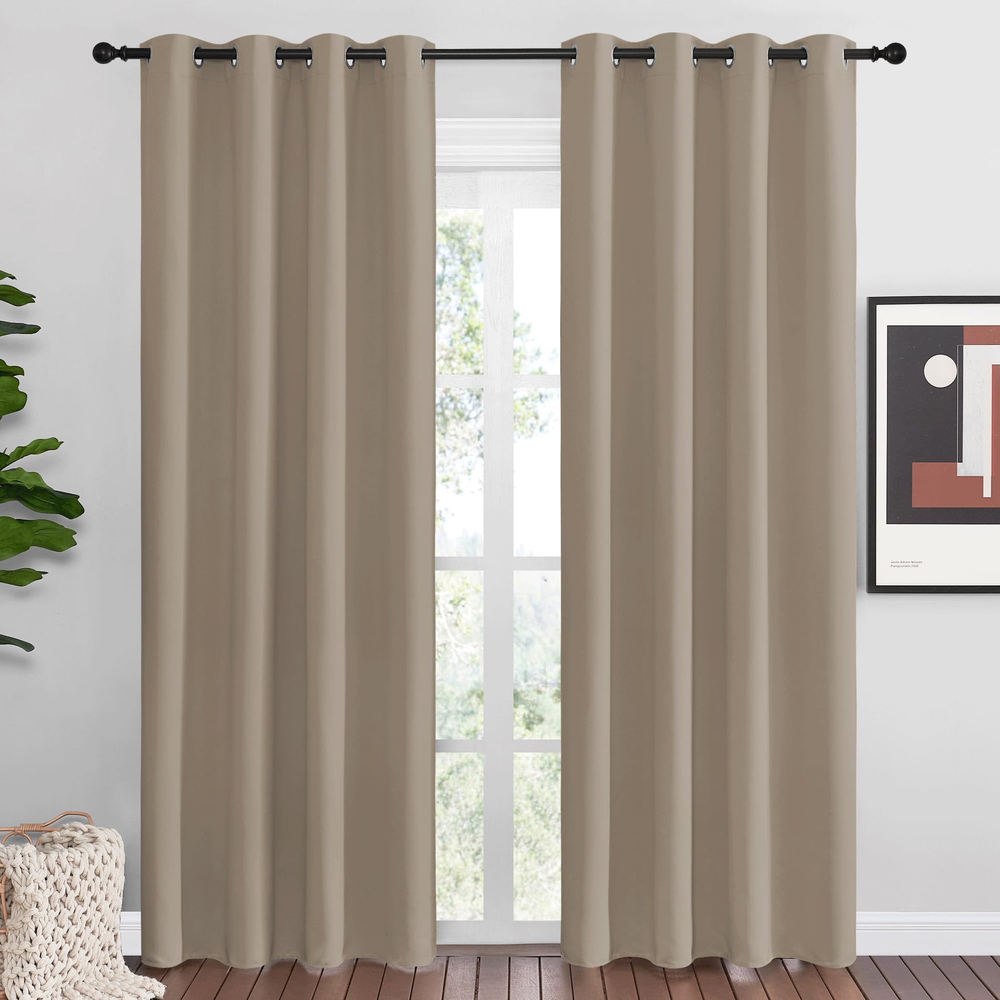 NICETOWN Halloween Pitch Black  Curtains