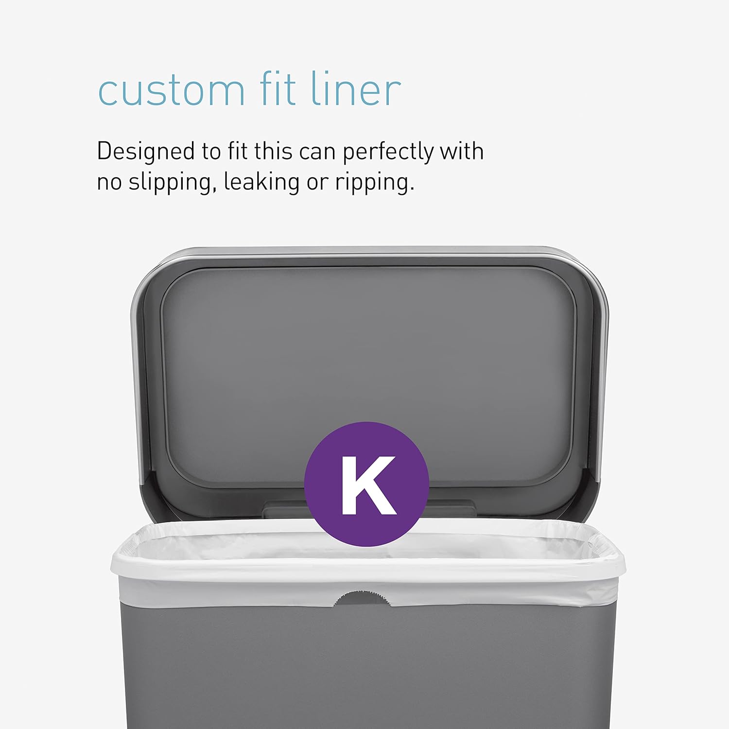 simplehuman Code H 100 Count, Dispenser Pack Custom Fit Liners
