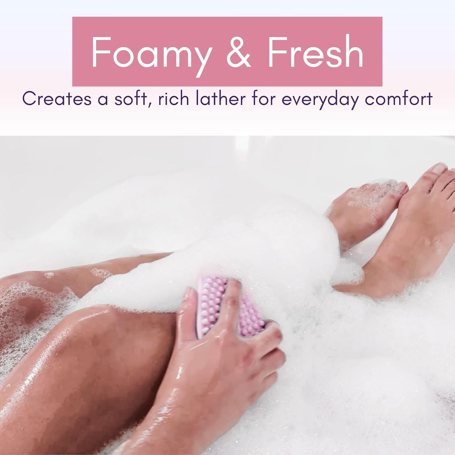 Avilana Silicone Body Scrubber – Gentle Shower Brush & Loofah Alternative – Silver-Infused Options – Fast-Drying, Hygienic