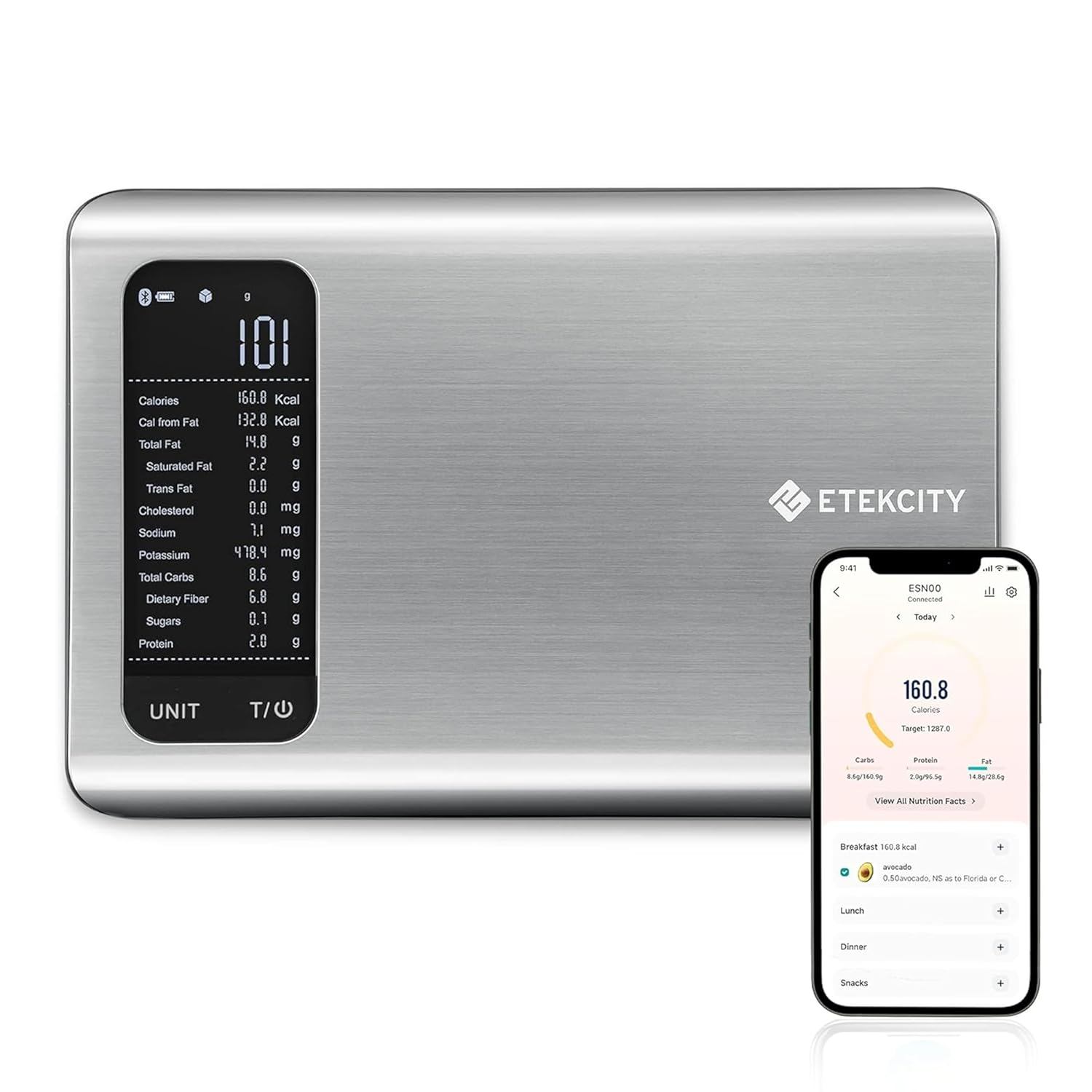 Etekcity Food Kitchen Scale, Digital Grams and Ounces for Weight Loss,