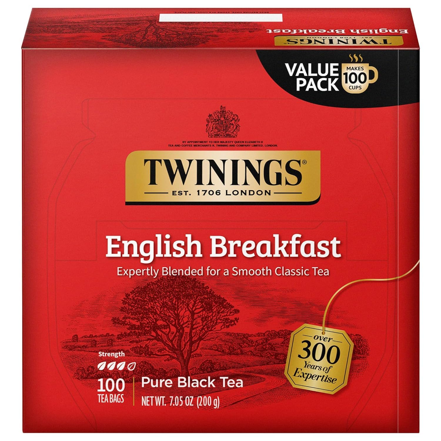 Twinings English Breakfast Black Tea Individually Wrapped Bags