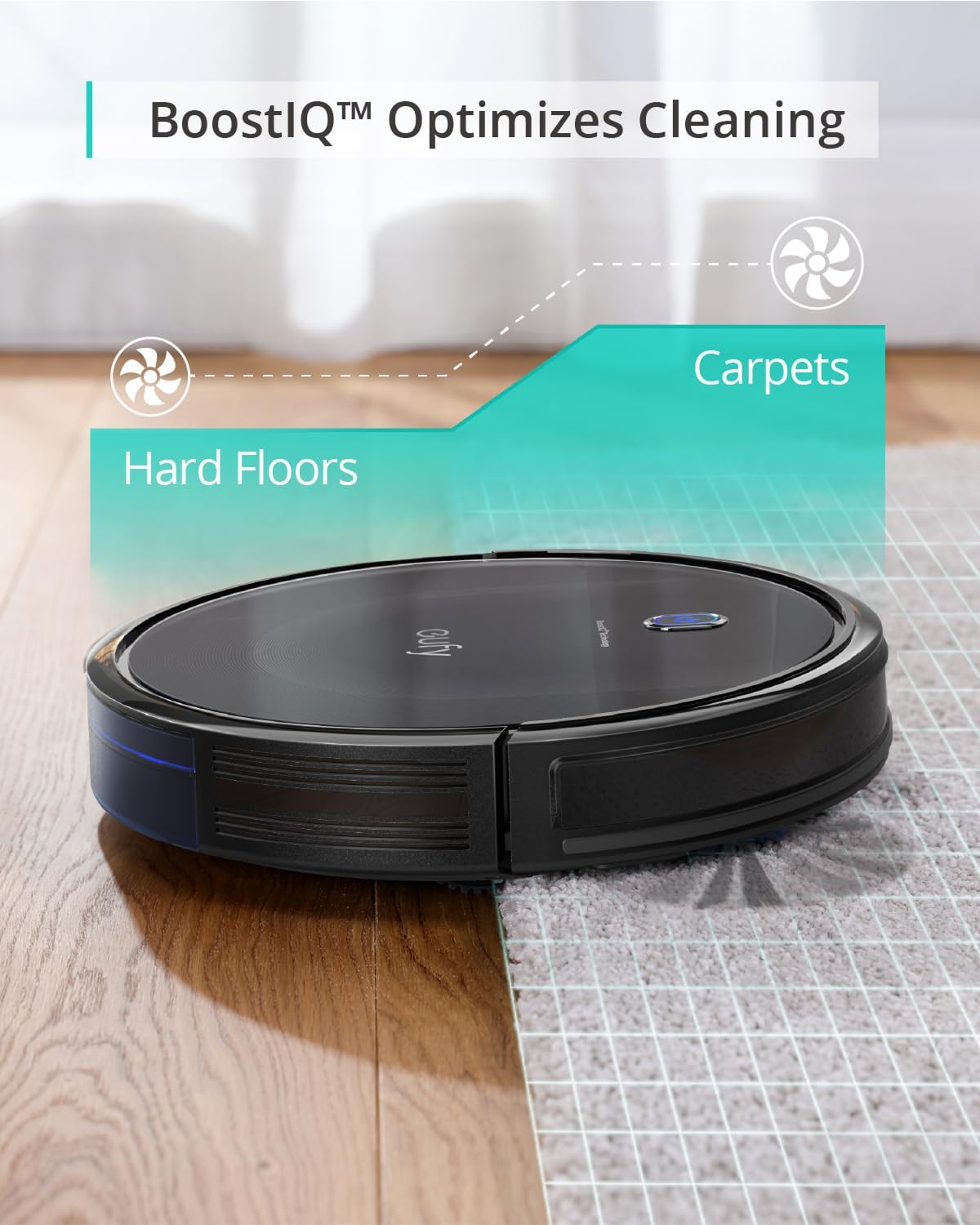 eufy Robot Vacuum 11S MAX, Super Thin, Powerful Suction, Quiet, Self-Charging Robotic Vacuum Cleaner, C