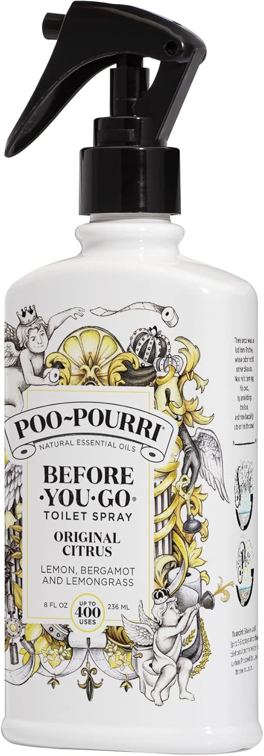 Poo-Pourri Before-You-Go Toilet Spray, Original Citrus, 2 Fl Oz - Lemon, Bergamot and Lemongrass