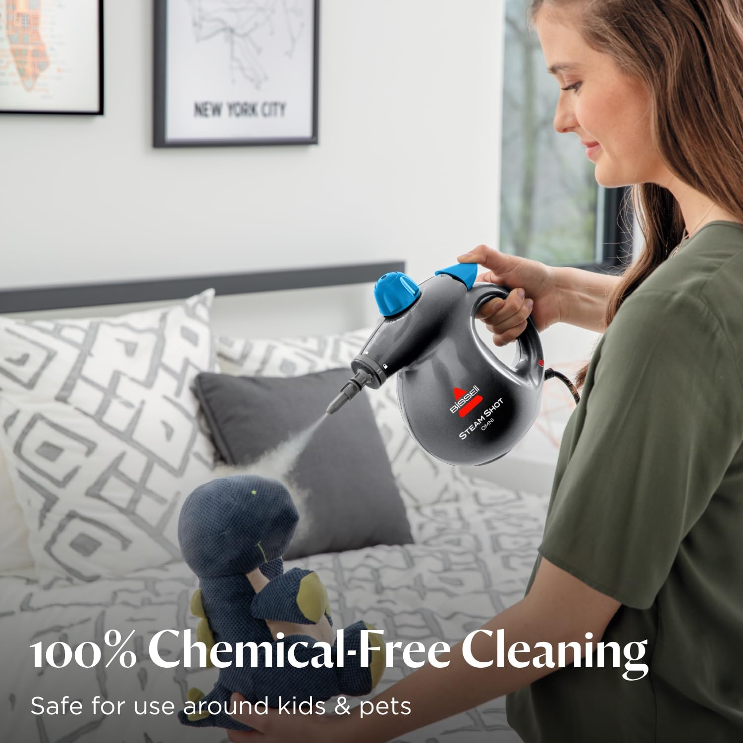 BISSELL Steam Sho OmniReach handheld portable steam cleaner for tile