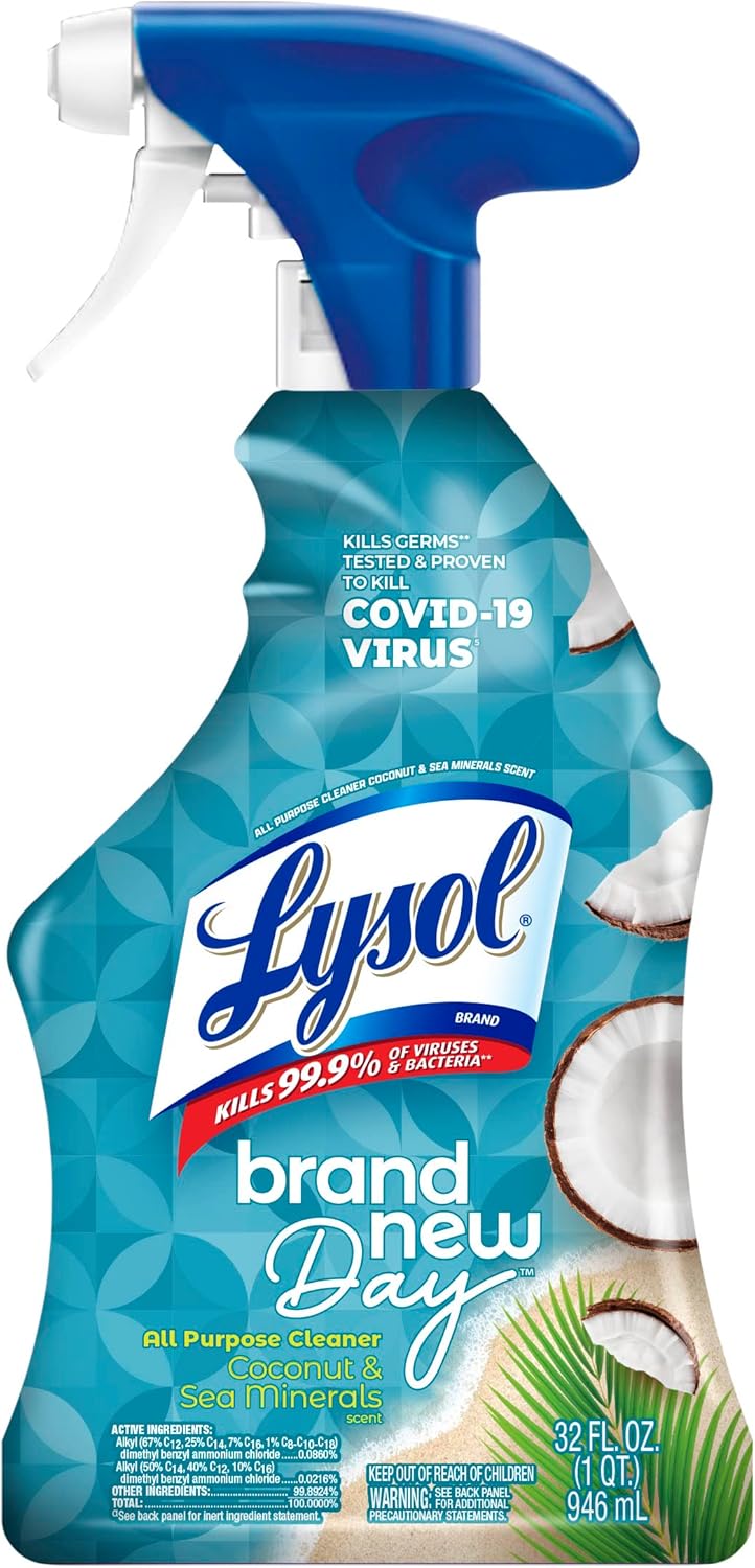 Lysol All Purpose Cleaner Spray, Multi-Purpose Disinfecting Spray, Kitchen & Bathroom Cleaner,