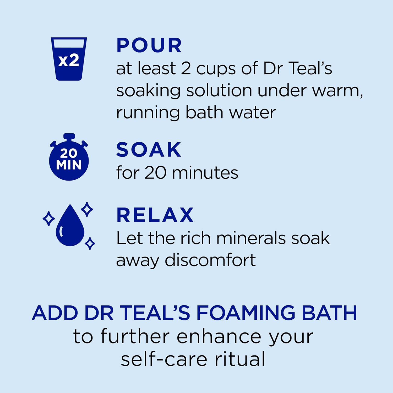 Dr Teal's Epsom Salt Magnesium Soak, Soothe & Sleep with Lavender,