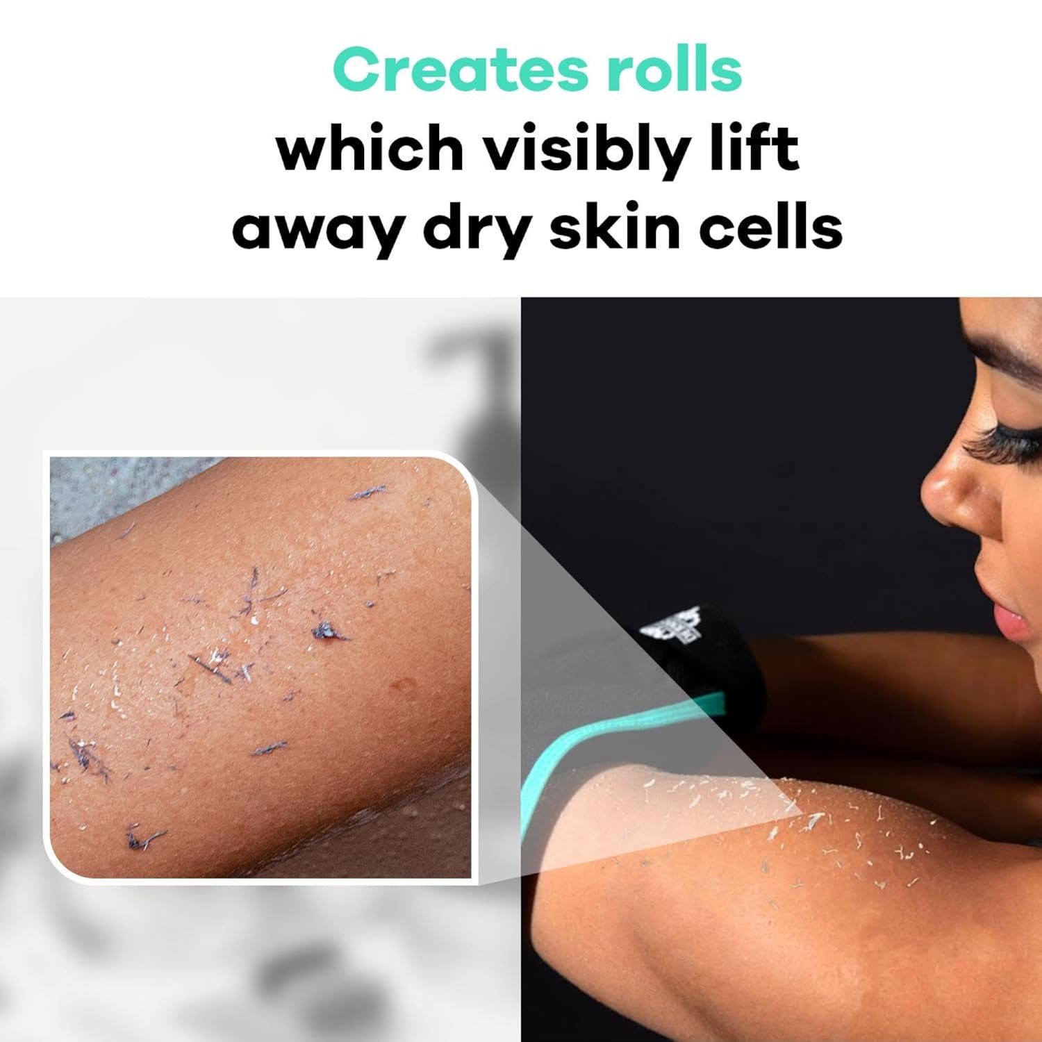 Dermasuri Deep Exfoliating Glove - Polishing Mitt Body Scrubber - Korean Skin Cleaner Exfoliator & Dead Skin Buffing Treatment -
